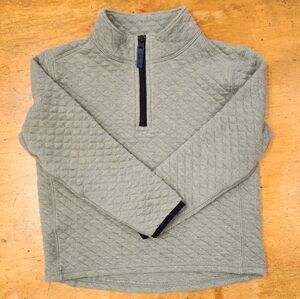 Crewcuts Green Quilted Zip Up Shirt